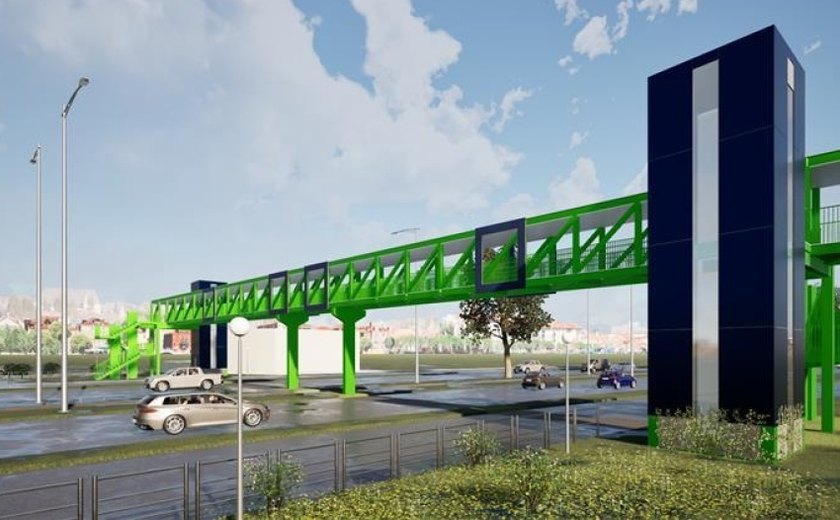 Passarela do Canaã tem nova etapa de montagem neste sábado