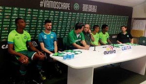 Chapecoense apresenta Luiz Otavio, Osman, Elias e Andrei Girotto