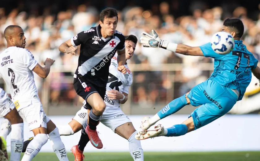 Vasco massacra o Santos por 6x0 com Neymar em campo