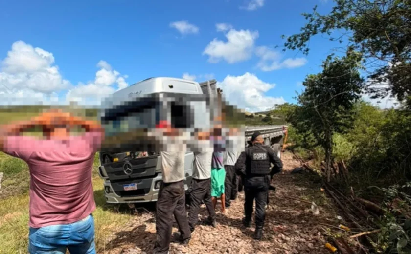 Oito pessoas são presas suspeitas de tentar furtar trilhos de ferro em Girau do Ponciano