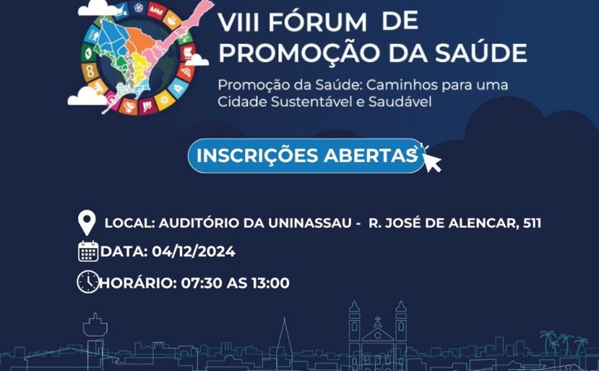 8º Fórum Municipal de Promoção da Saúde está com inscrições abertas