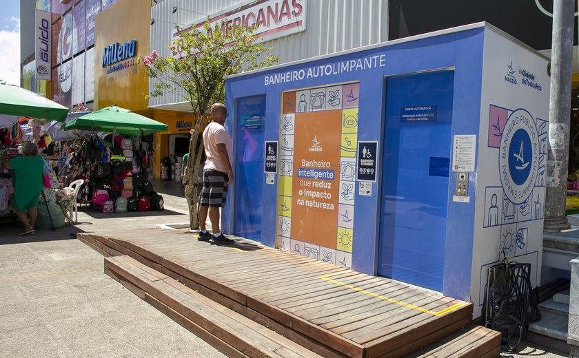 Maceió avança na modernização urbana com instalação de banheiros autolimpantes