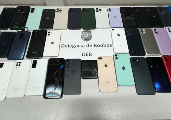 Cerca de 45 celulares roubados entre março e abril foram recuperados