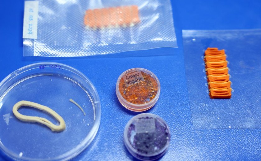 Embrapa produz em laboratório salmão, caviar e anéis de lula veganos