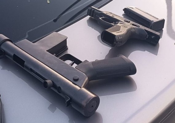 Homem é preso com documento falso de porte de arma ao tentar vender submetralhadora em Maceió