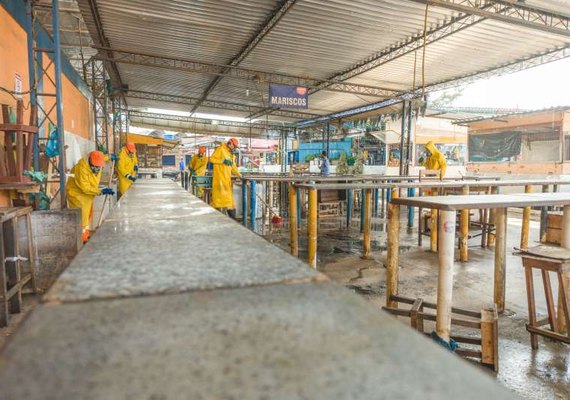 Mercado da Produção fecha para serviço de desinfecção e limpeza nesta segunda (22)