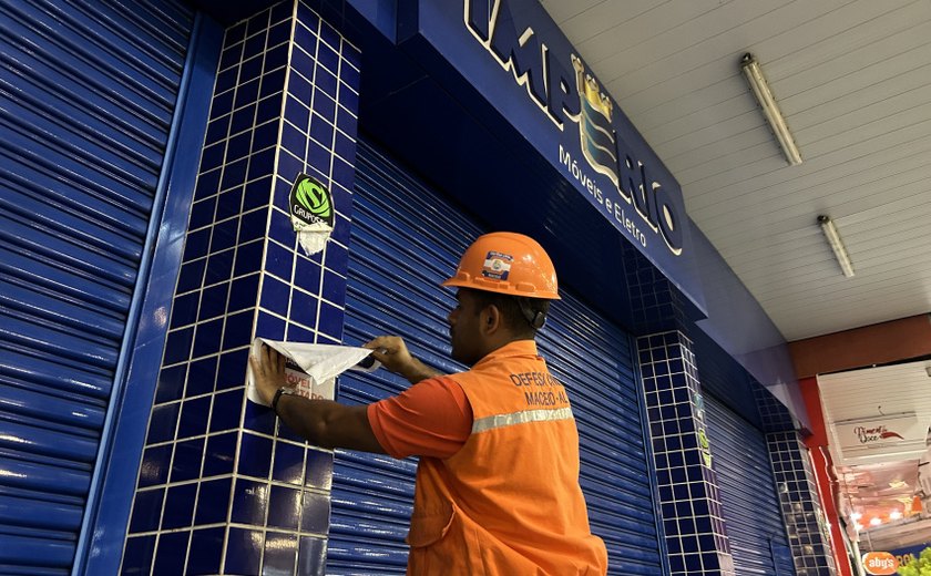 Defesa Civil de Maceió libera funcionamento de uma loja que foi interditada por precaução no Centro