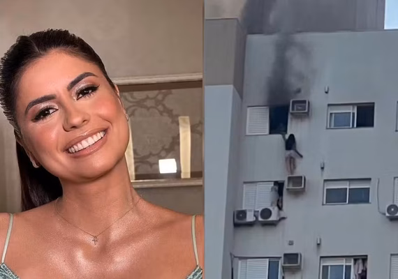 Estado de saúde de advogada que salvou família de incêndio em apartamento no PR é gravíssimo, diz hospital