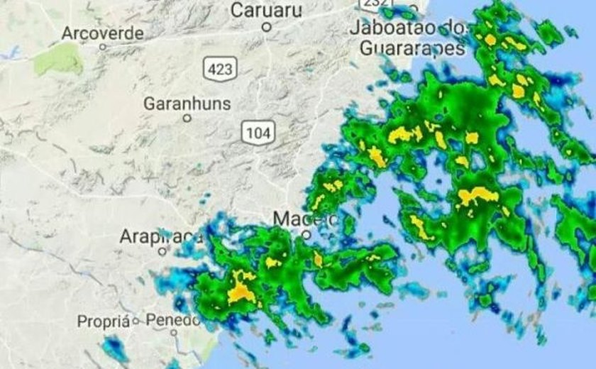 Semarh emite aviso que prevê intensidade de ventos no litoral de Alagoas