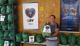 LBV arrecada alimentos e produtos de higiene para famílias pobres em Maceió