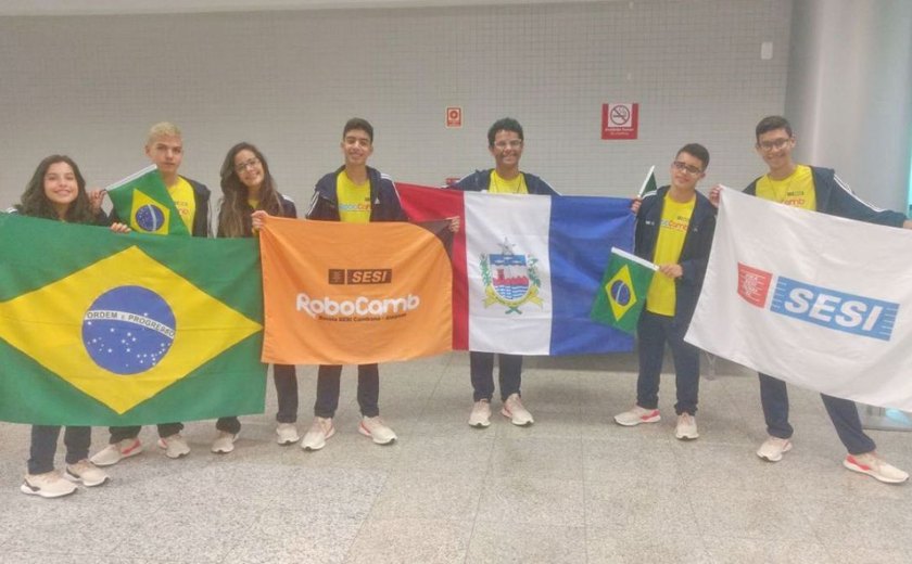 Escola Sesi em Alagoas representa o Brasil em torneio de robótica nos Estados Unidos