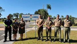 Militares do Batalhão Rodoviário participam de intercâmbio sobre educação no trânsito no DF