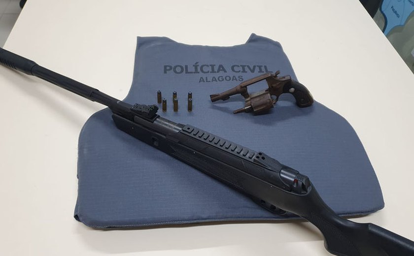 PC apreende armas e prende homem na cidade de Maravilha