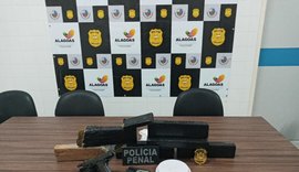 Operação prende suspeito e apreende veículo, droga e armas em Maceió