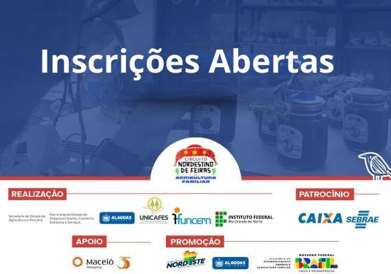 Edital de credenciamento na 1ª Feira Alagoana da Agricultura Familiar e Economia Solidária vai até 21 de novembro