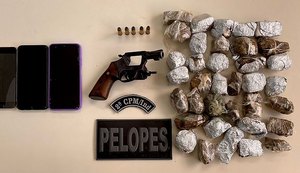 Suspeito de tráfico atira em policiais e morre ao ser baleado em Joaquim Gomes