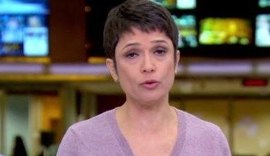 Em dia de greve geral, olheiras de Sandra Annenberg viram notícia