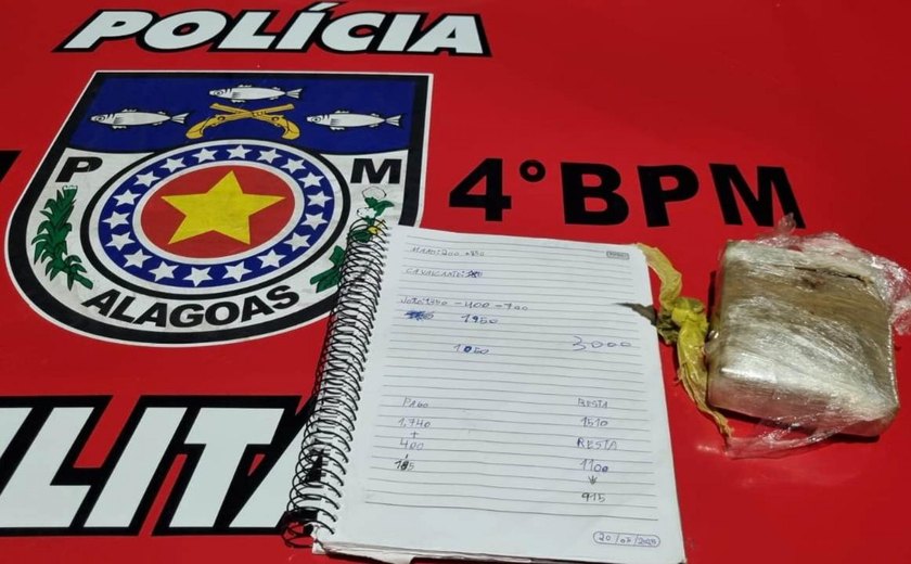 PM prende dois suspeitos de tráfico e outro morre durante troca de tiros no Litoral Norte de Alagoas