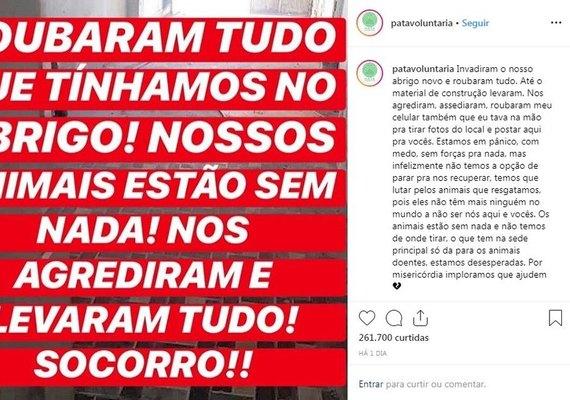 Justiça determina bloqueio de contas ligadas à ONG Pata Voluntária