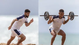 CSA realiza treino físico na praia de Jatiúca visando duelo contra o ASA