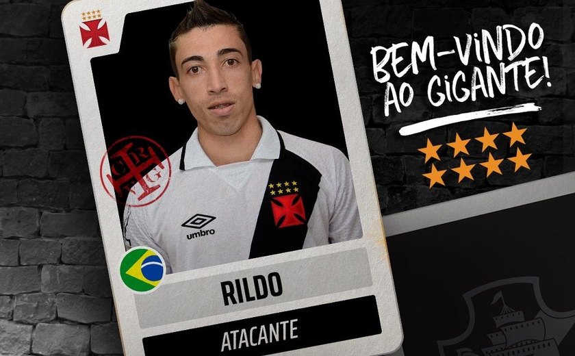 Vasco anuncia atacante Rildo como segundo reforço para temporada 2018