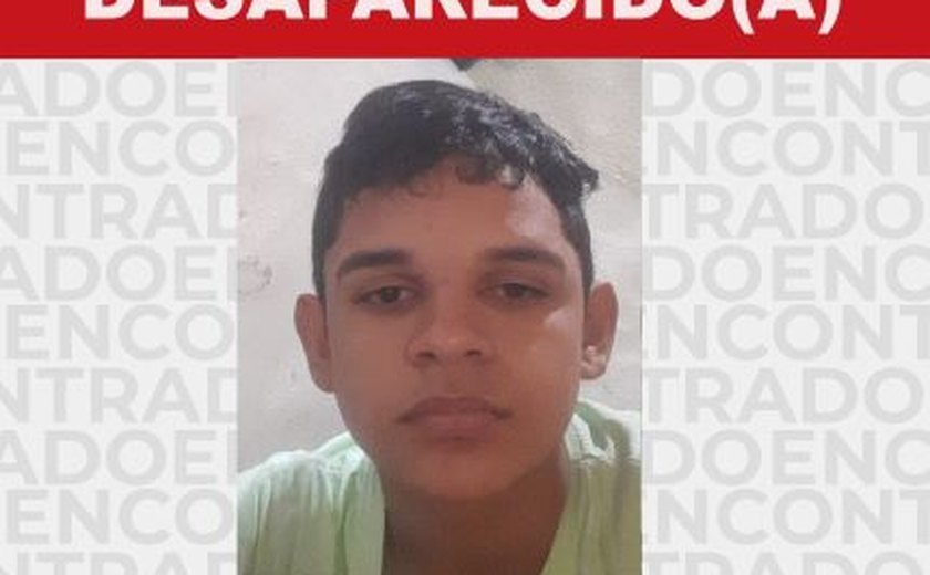 Adolescente de 14 anos desaparece e Plid pede ajuda à mídia e à população