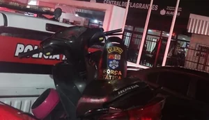 Moto roubada é encontrada sendo desmontada no Tabuleiro