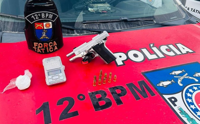 PM apreende drogas e seis armas de fogo na capital e no interior