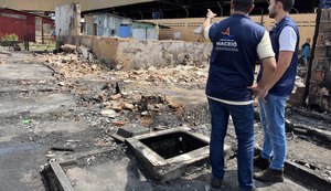Prefeitura vai reconstruir barracas atingidas pelo incêndio no entorno do Mercado da Produção