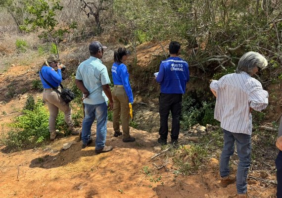 Polícia Científica realiza perícia em área de incêndio florestal e desmatamento em Água Branca
