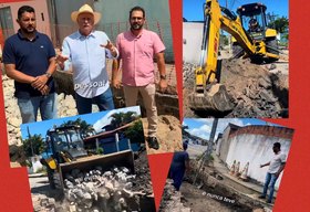 Com técnica e máquinas no canteiro, Quebrangulo enfrenta e corrige falha crônica em vias de conjunto residencial