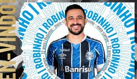 Grêmio anuncia a contratação do meia Robinho, ex-Cruzeiro e Palmeiras