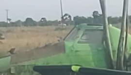 Avião agrícola faz pouso de emergência no Pilar