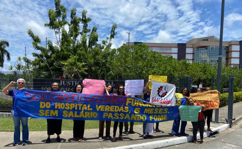Com seis meses de salários atrasados, trabalhadores do Hospital Veredas recorrem à Justiça Federal