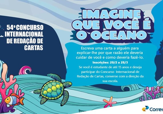 Estão abertas as inscrições para o Concurso Internacional de Redação de Cartas