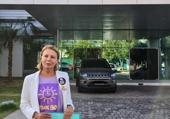 Valéria Correia denuncia fake news contra esquerda em outdoors