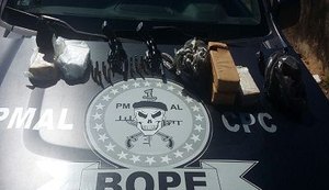 BOPE apreende menores infratores com armas, drogas e moto roubada