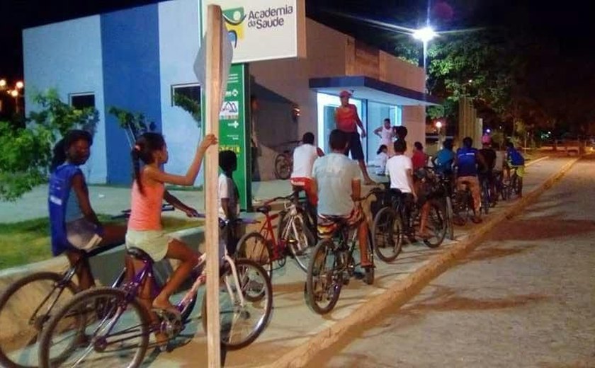 Projeto com bicicleta envolvendo crianças ganha força em Igaci