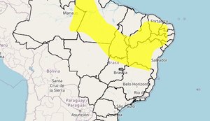 Inmet emite alerta de baixa umidade para 34 municípios de Alagoas nesta quarta-feira