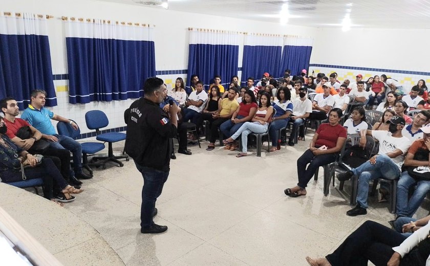 Em Craíbas, policial civil encerra ciclo de palestras contra abuso sexual de crianças e adolescentes