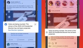 EUA: Facebook e Twitter terão alerta em posts que declarem vitória antecipada em eleições