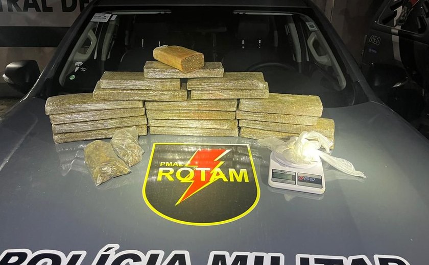 Mulher é presa com mais de 14 kg de maconha no bairro da Levada