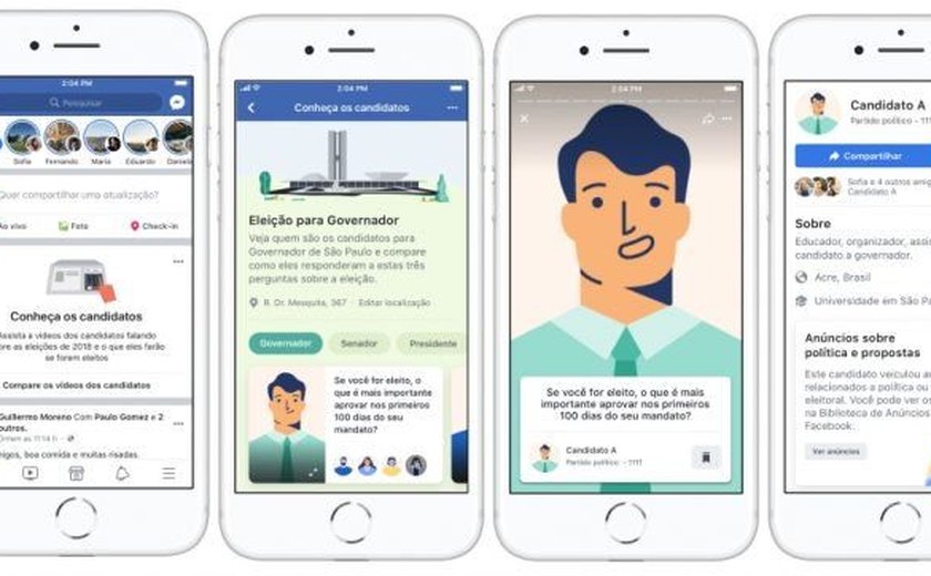 Facebook cria ferramenta para ajudar eleitores a conhecer candidatos