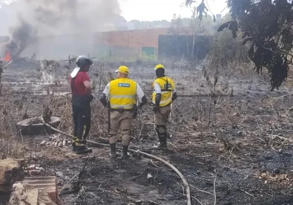 Incêndio de grandes proporções atinge chácara em Rio Largo