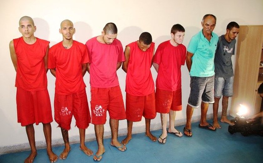 Suspeitos de vários homicídios em Alagoas são apresentados na SSP