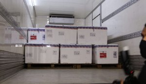 Avião com 71 mil doses de Coronavac pousa no Aeroporto Zumbi dos Palmares 