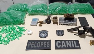 PM apreende 27 armas e 33 quilos de drogas durante a semana