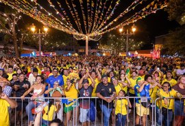 Vila Junina recebe transmissão de Brasil x Japão e programação musical nesta segunda (29)