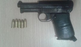 Jovem é preso portando pistola em Maceió