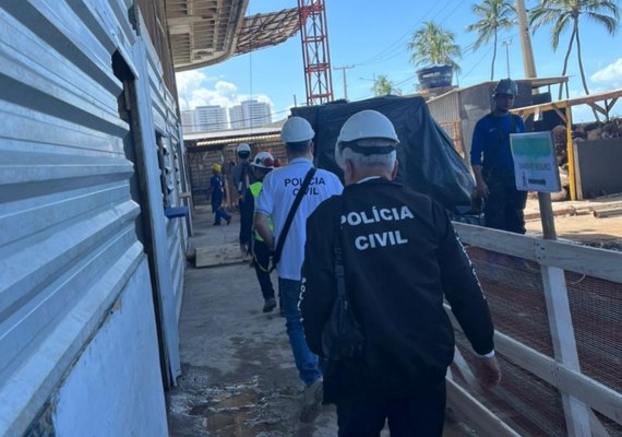 Polícia Civil investiga acidente com operários que caíram do 7º andar de prédio em obras